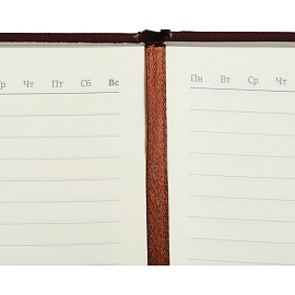 Ежедневник недатированный Bruno Visconti Megapolis искусственная кожа А5 160 листов коричневый, 3-281/03