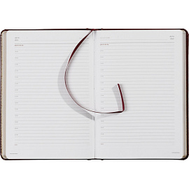 Ежедневник недатированный Attache Sidney Nebraska искусственная кожа А5 136 листов бордовый (золотистый обрез)