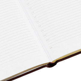 Ежедневник недатированный Attache Sidney Nebraska искусственная кожа А5 136 листов бордовый (золотистый обрез)