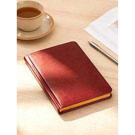 Ежедневник недатированный Attache Sidney Nebraska искусственная кожа А5 136 листов бордовый (золотистый обрез)