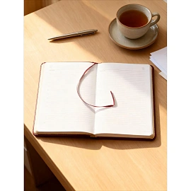 Ежедневник недатированный Attache Sidney Nebraska искусственная кожа А5 136 листов бордовый (золотистый обрез)