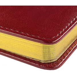 Ежедневник недатированный Attache Sidney Nebraska искусственная кожа А5 136 листов бордовый (золотистый обрез)