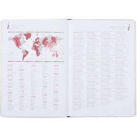 Ежедневник недатированный Attache Sidney Nebraska искусственная кожа А5 136 листов белый (золотистый обрез)