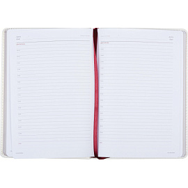 Ежедневник недатированный Attache Sidney Nebraska искусственная кожа А5 136 листов белый (золотистый обрез)