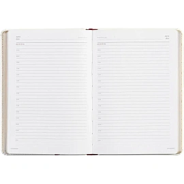 Ежедневник недатированный Attache Sidney Nebraska искусственная кожа А5 136 листов белый (золотистый обрез)
