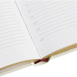 Ежедневник недатированный Attache Sidney Nebraska искусственная кожа А5 136 листов белый (золотистый обрез)