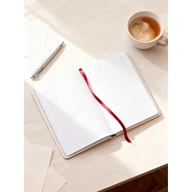 Ежедневник недатированный Attache Sidney Nebraska искусственная кожа А5 136 листов белый (золотистый обрез)