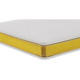 Ежедневник недатированный Attache Sidney Nebraska искусственная кожа А5 136 листов белый (золотистый обрез)