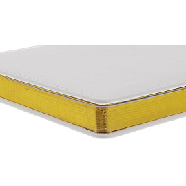 Ежедневник недатированный Attache Sidney Nebraska искусственная кожа А5 136 листов белый (золотистый обрез)