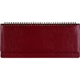 Планинг недатированный Attache Sidney Nebraska искусственная кожа 305х130 мм 64 листа бордовый