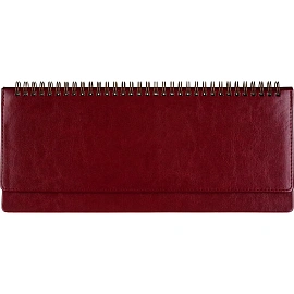 Планинг недатированный Attache Sidney Nebraska искусственная кожа 305х130 мм 64 листа бордовый