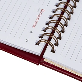 Планинг недатированный Attache Sidney Nebraska искусственная кожа 305х130 мм 64 листа бордовый