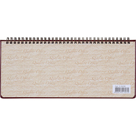 Планинг недатированный Attache Sidney Nebraska искусственная кожа 305х130 мм 64 листа бордовый