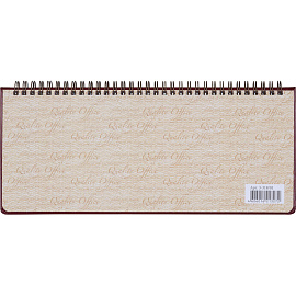 Планинг недатированный Attache Sidney Nebraska искусственная кожа 305х130 мм 64 листа бордовый