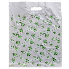 Пакет полиэтиленовый Знак Качества белый 60x63 см с вырубной ручкой (20 штук в упаковке)