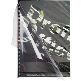 Обложки для переплета пластиковые ProfiOffice A3 200 мкм прозрачные глянцевые (100 штук в упаковке)