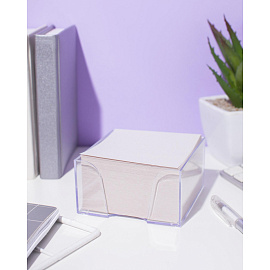 Блок для записей 90x90x50 мм в боксе белый Attache Economy (плотность 65 г/кв.м)