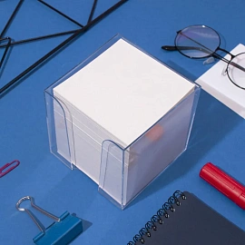 Блок для записей 90x90x90 мм в боксе белый Attache Economy (плотность 65 г/кв.м)