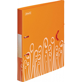 Папка на 2-х кольцах Attache Fantasy 35 мм оранжевая до 300 листов (пластик 0.6 мм)
