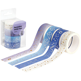 Набор клейких декоративных лент MESHU "Galaxy", 4шт