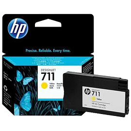 Картридж струйный HP 711 CZ132A желтый оригинальный фото Картридж струйный HP 711 CZ132A желтый оригинальный