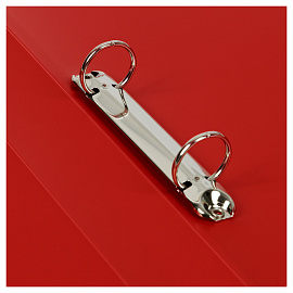 Папка на 2 кольцах СТАММ "Стандарт" А4, 40мм, 700мкм, пластик, красная фото Папка на 2 кольцах СТАММ "Стандарт" А4, 40мм, 700мкм, пластик, красная