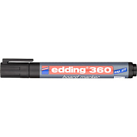 Маркер для белых досок Edding e-360/1 черный (толщина линии 1.5-3 мм) круглый наконечник фото Маркер для белых досок Edding e-360/1 черный (толщина линии 1.5-3 мм) круглый наконечник