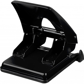 Дырокол Sax 506 до 40 листов черный с линейкой
