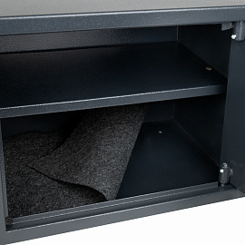 Сейф мебельный DASWERK SC-300EL (300х380х300 мм), электронный замок, графит, 291346