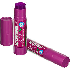 Клей-карандаш Kores Chameleon 8 г цветной (исчезающий цвет)