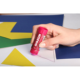 Клей-карандаш Kores Chameleon 8 г цветной (исчезающий цвет)