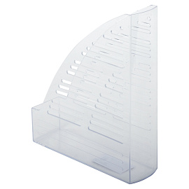 Лоток вертикальный для бумаг BRAUBERG "Standard", 245х70х295 мм, прозрачный, 237223 фото Лоток вертикальный для бумаг BRAUBERG "Standard", 245х70х295 мм, прозрачный, 237223