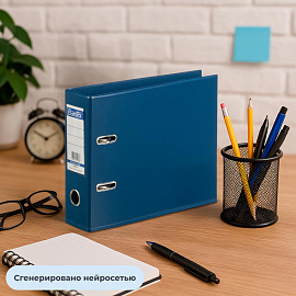 Папка-регистратор Bantex (Attache Selection) 70 мм тёмно-синяя/синяя ПВХ с защитным уголком
