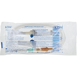 Система инфузионная KDM пластиковый шип длина иглы 40 мм