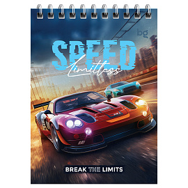 Блокнот А6 40л. на гребне BG "Supercar