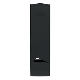 Лоток для бумаг вертикальный СТАММ "Дельта", черный, ширина 85мм