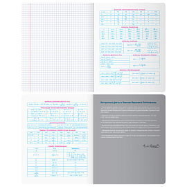 Тетрадь предметная 48л. BG "Угадай кто" - Алгебра, матовая ламинация, выб. лак