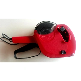 Этикет-пистолет однострочный MoTEX MX-2612 красный (1х9 символов, 26x12 мм волнистая лента)