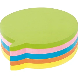 Стикеры фигурные Kores Диалог 70х80 мм неоновые 5 цветов (1 блок на 250 листов)