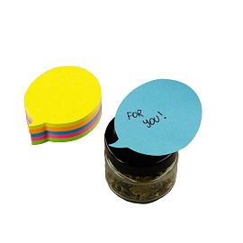 Стикеры фигурные Kores Диалог 70х80 мм неоновые 5 цветов (1 блок на 250 листов)