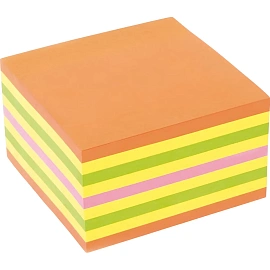 Стикеры Kores 75х75 мм неоновые 4 цвета (1 блок на 450 листов)