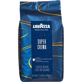 Кофе в зернах Lavazza Super Crema 1 кг (пакет)