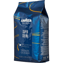 Кофе в зёрнах Lavazza Super Crema 1 кг (пакет)