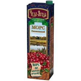 Морс Чудо-Ягода клюквенный 0.97 л