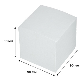 Блок для записей Attache 90x90x90 мм белый (плотность 80 г/кв.м) фото Блок для записей Attache 90x90x90 мм белый (плотность 80 г/кв.м)