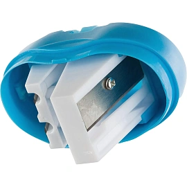 Точилка для карандашей Attache Selection с контейнером пластиковая голубая