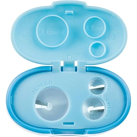 Точилка для карандашей Attache Selection с контейнером пластиковая голубая