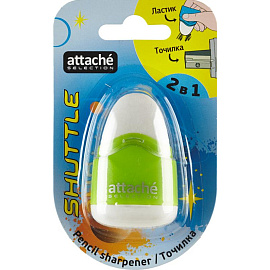 Ластик-точилка Attache Selection ПВХ 59x36x23 мм