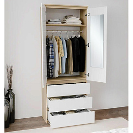 Зеркало на шкаф ЛДСП Комус Мебель К-1И (300х700 мм)