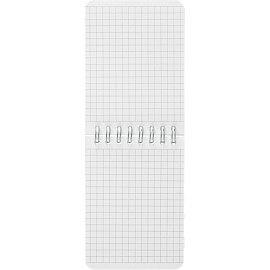 Блокнот Комус Русская серия А7 50 листов белый в клетку на спирали (76х117 мм)